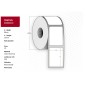 Capture Label 56x25 - Core 25. White.